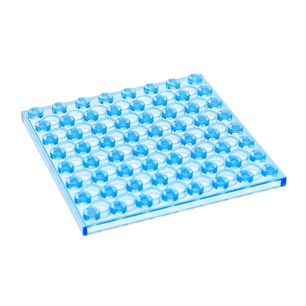 1x Lego Bau Platte 8x8 Basic transparent medium hell blau 4226439 42534 41539