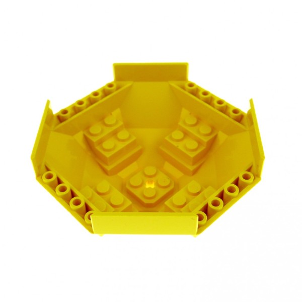 1x Lego Cockpit 10x10 gelb Oktagon mit Achs Loch Aquanauts Base 261824 2618