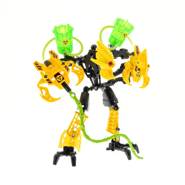 1 x Lego Bionicle Figur Set Modell Technic Hero Factory Villains 7148 Meltdown gelb grün incomplete unvollständig 