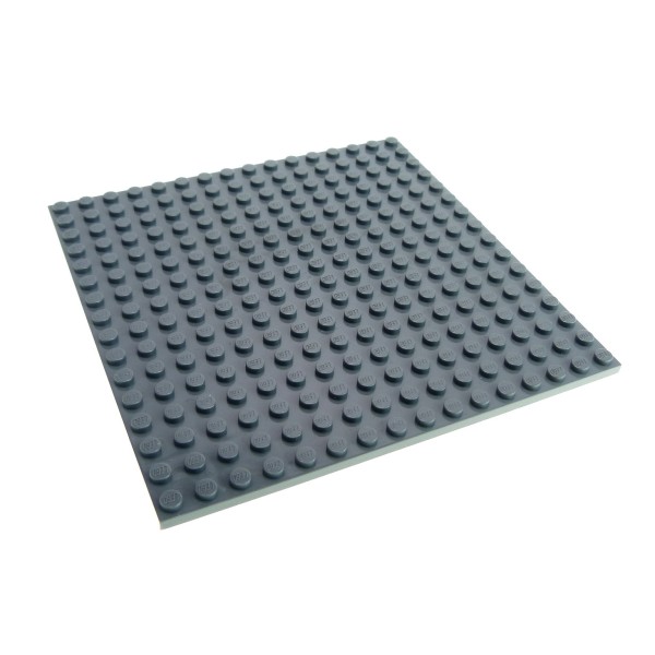 1x Lego Bau Platte 16x16 neu-dunkel grau beidseitig bebaubar Basic 6004927 91405