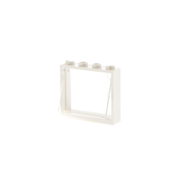 1x Lego Fenster Rahmen 1x4x3 weiß Scheibe transparent Klappfenster 60603 60594