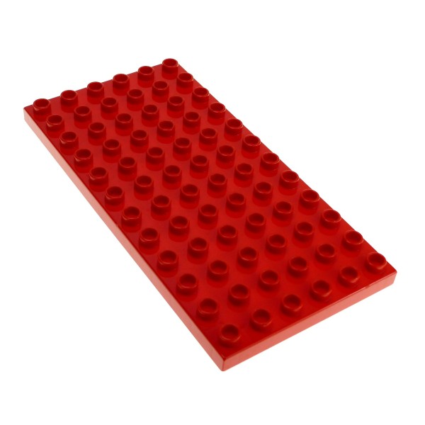 1x Lego Duplo Bau Basic Platte 12x6 rot Grundplatte 419621 4196 18921