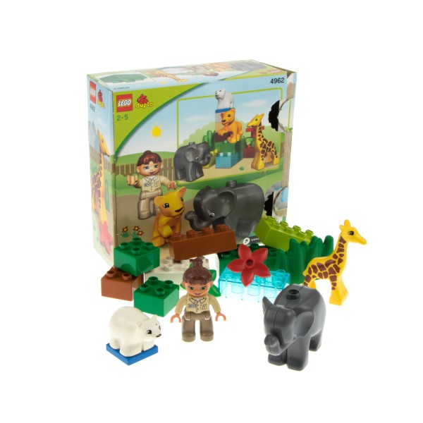 1x Lego Duplo Teile für Set Tierbabys im Zoo 4962 OVP und 1 Figur unvollständig