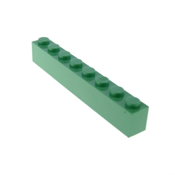 1 x Lego System Bau Stein sand grün 1x8 Basis Basic Brick für Set 7419 10185 8097 3450 7194 3008