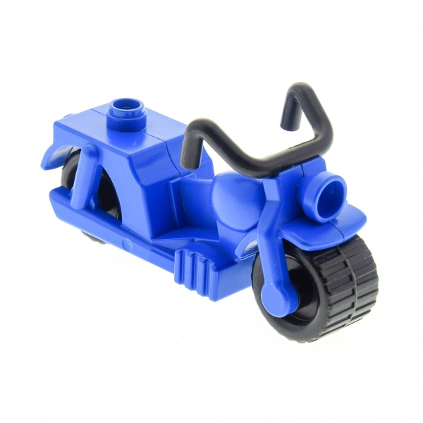 1 x Lego Duplo Motorrad blau dupmc