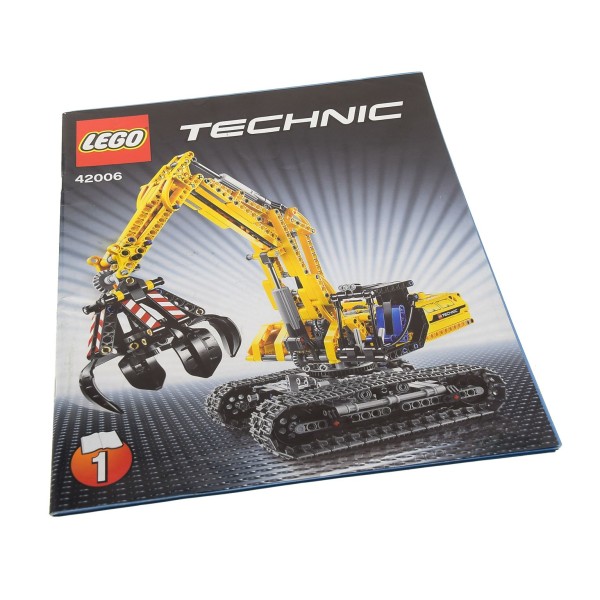 1x Lego Technic Bauanleitung Heft 1 Model Construction Bagger 42006