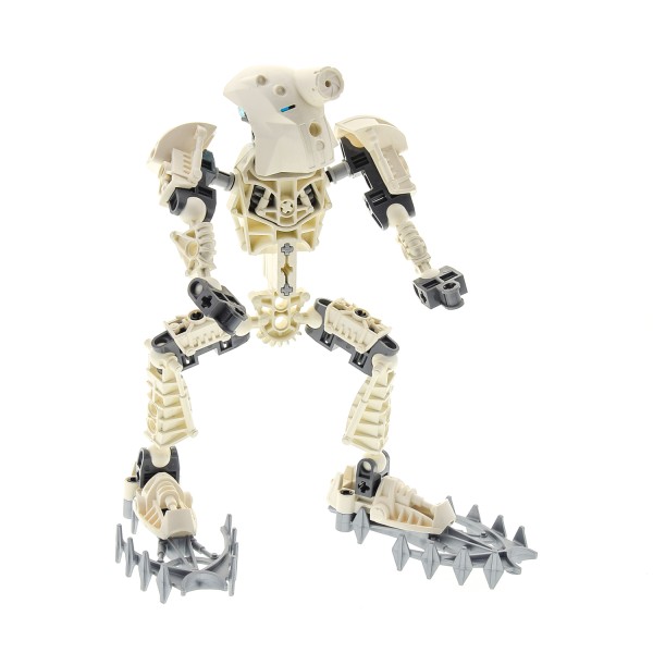 1 x Lego Bionicle Figur Set Modell Technic Toa Metru 8606 Toa Nuju weiß incompelte unvollständig