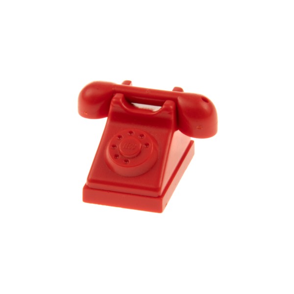 1x Lego Fabuland Möbel Telefon 2x3 rot Unterteil mit Hörer Puppenhaus 4610c01