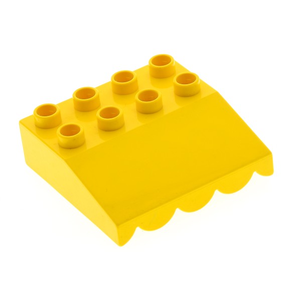 1x Lego Duplo Dach Stein schräg 33° gelb 4x4 Markise überhängend 4112106 31170