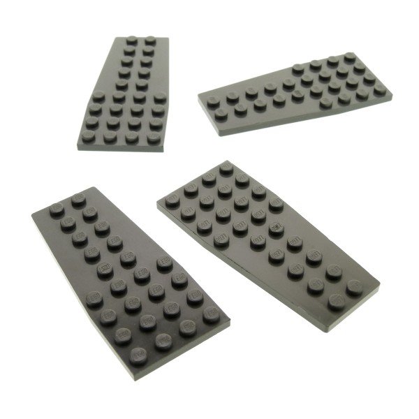 4x Lego Keil Bau Platte 4x9 alt-dunkel grau Flügel Tragfläche Star Wars 2413