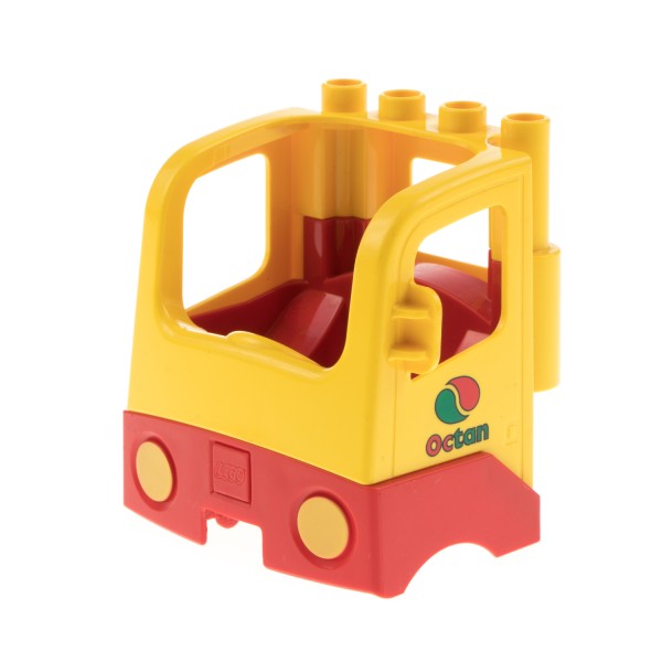 1x Lego Duplo LKW Kabine gelb rot Octan Logo Tank Wagen 4517885 48125c04pb01