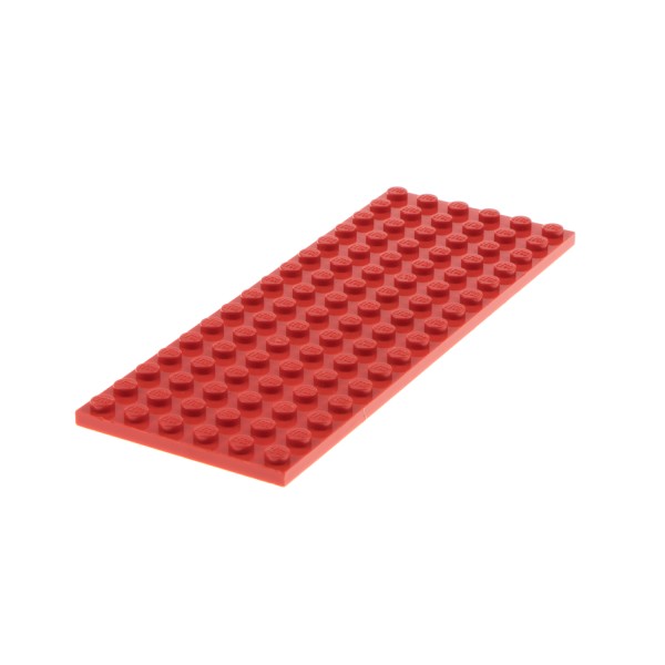 1x Lego Bau Platte 6x16 Basic rot Grundplatte Zug Eisenbahn 10024 4544524 3027
