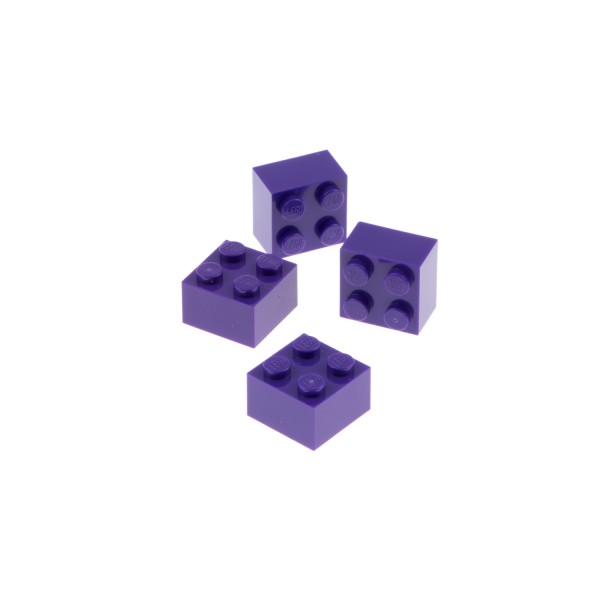 4x Lego Bau Stein 2x2 dunkel lila Harry Potter Minecraft Set 45020 79122 3003