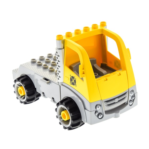 1x Lego Duplo Toolo LKW gelb grau Abschlepp Wagen Auto 5641 31352 85359c01pb01