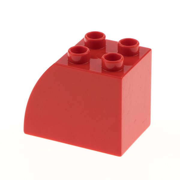 1x Lego Duplo Bau Stein 2x3x2 rot gewölbt Dachstein Set 10854 10561 11344