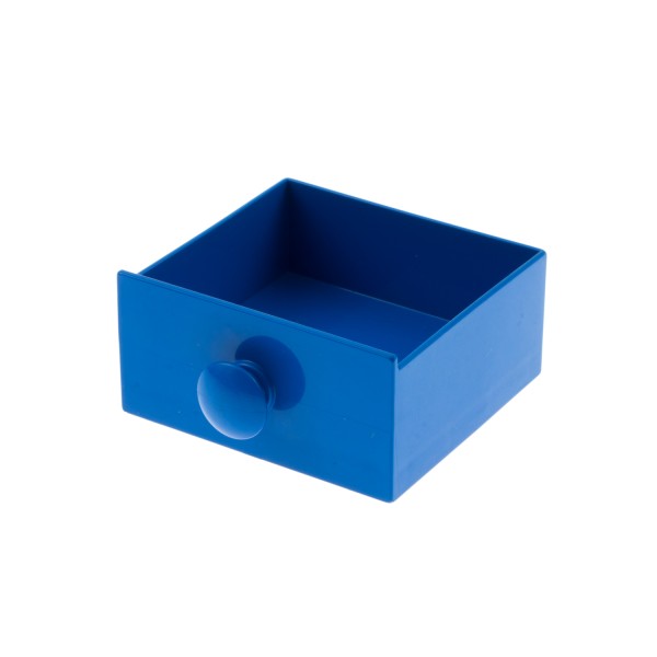 1x Lego Duplo Möbel Schublade 4x4 blau Knopf Griff rund Dolls 9234 4142417 31323