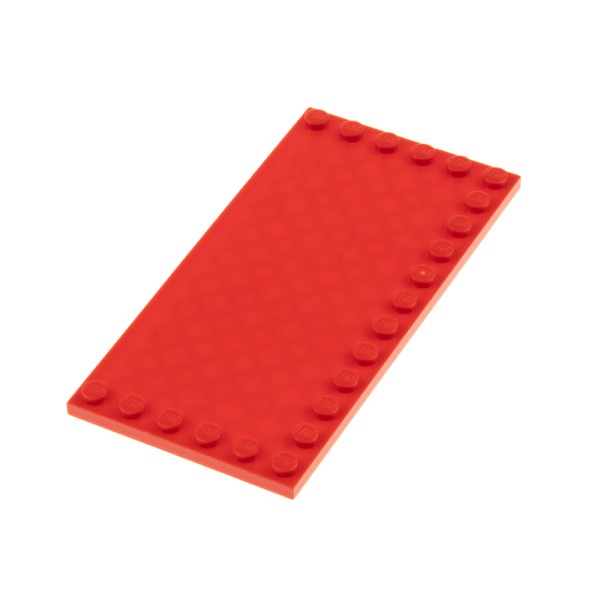 1x Lego Fliese modifiziert 6x12 rot Platte Noppen am Rand 10024 6381740 6178