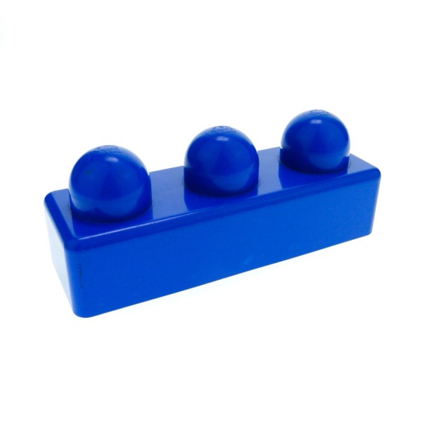 1x Lego Duplo Primo Baustein 1x3 blau 3 große Noppen Baby Set 2087 2107 31002