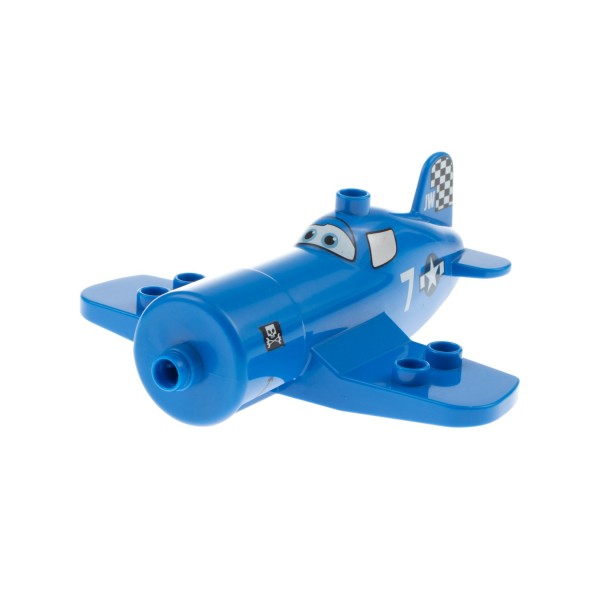 1x Lego Duplo Flugzeug Planes Skipper Riley blau ohne Propeller crs033 13519pb01