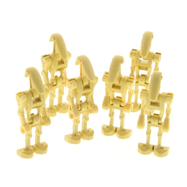 6x Lego Figuren Kampf Droide beige Star Wars 30378 30376 30377 30375 sw0001b