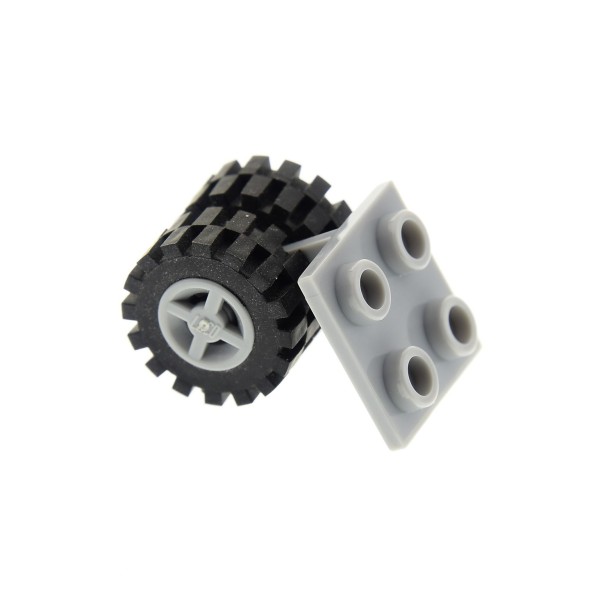 1x Lego Rad Achse Flugzeug neu-hell grau Platte 2x2 Profil 4624 3641 4870c06