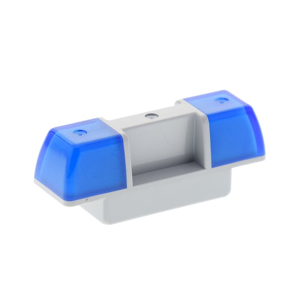 1x Lego Duplo Auto Sirene Blau Licht hell blau neu-hell grau Polizei 2318c03 