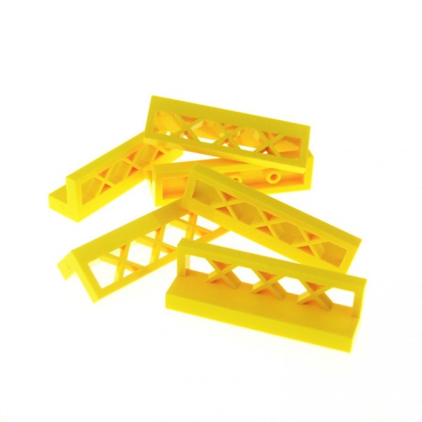 6x Lego Zaun 1x4x1 gelb Gitter Zäune Gartenzaun Geländer 4190509 3633