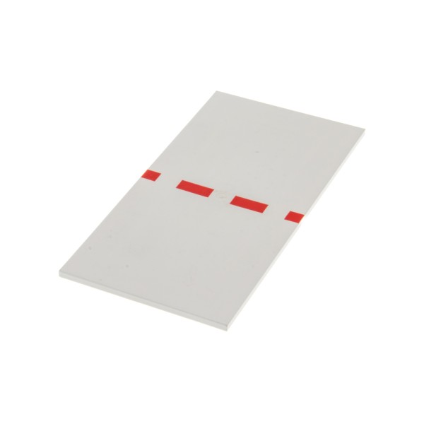 1x Lego Fliese 8x16 weiß Bodenröhren Platte bedruckt Streifen rot 3578 48288pb04