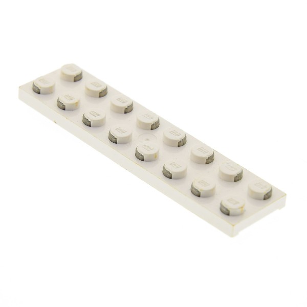 1x Lego Leiterplatte Stein 2x8 B-Ware abgenutzt weiß Strom Light& Sound 4758