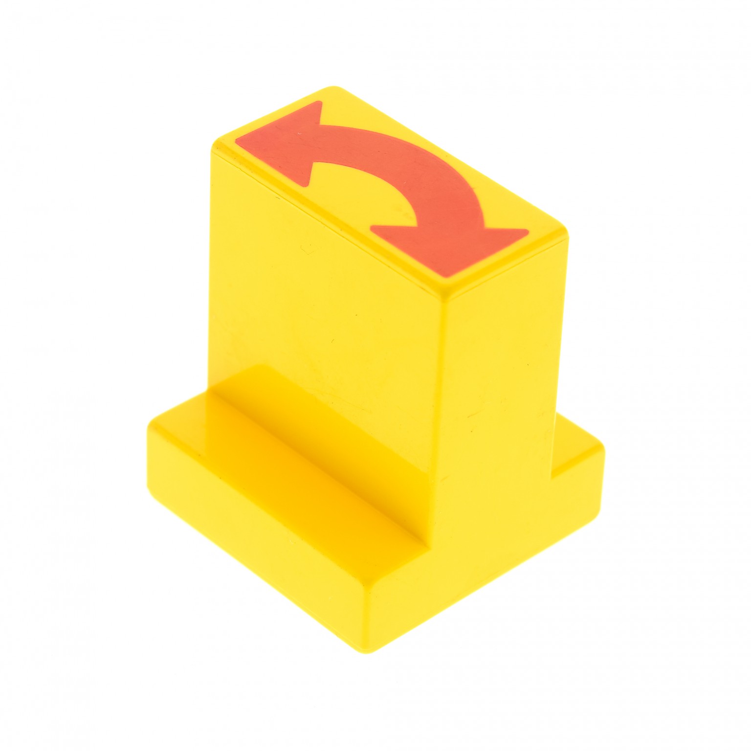 1x Lego Duplo Stellstein gelb 2x2 Pfeil Weiche Schiene Set 2745 9166 6442pb02