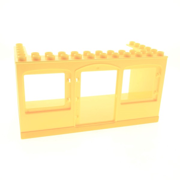 1x Lego Duplo Gebäude Bauwagen 6x12x5 gelb Bob der Baumeister 3296 52072pb01