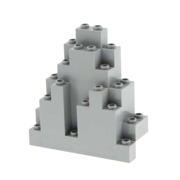 1x Lego Felsen Panele 3x8x7 dreieckig neu-hell grau Berg Stein Wand LURP 6083
