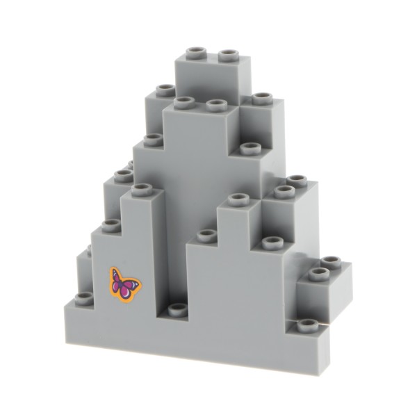 1x Lego Felsen Panele 3x8x7 dreieckig neu-hell grau Berg Schmetterling 6083pb07