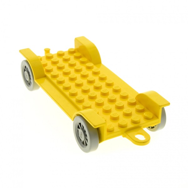 1x Lego Fabuland Fahrzeug gelb 12x6 Fahrgestell Auto Rad Speichenx852c01 