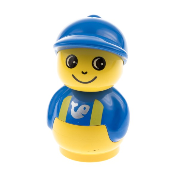 1x Lego Duplo Primo Figur Junge gelb blau Ente Hosenträger 2039 2108 baby009