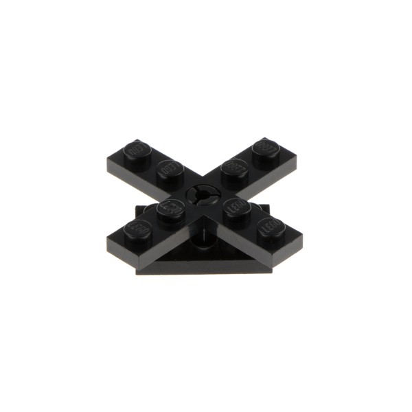 1x Lego Rotor Blatt schwarz 4 Blätter eckig Platte 2x3 Propeller 3462 3461