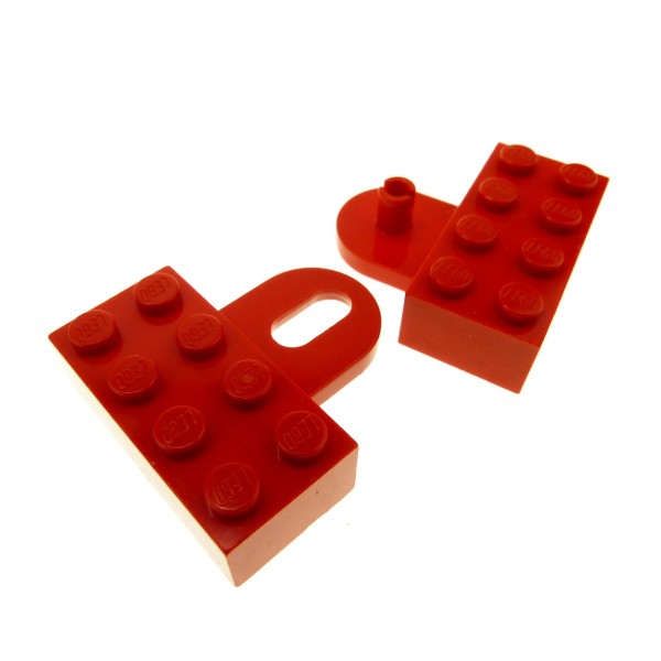 1x Lego Kupplung rot 2x4 Stein gerade Auto Eisenbahn 474721 4747 474821 4748