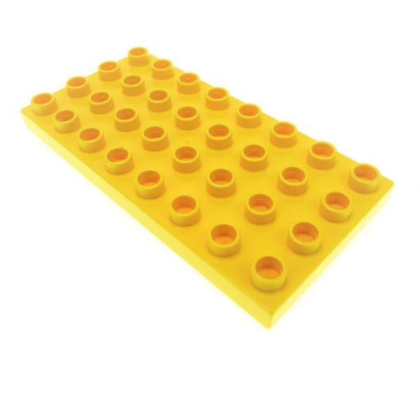 1x Lego Duplo Bau Platte B-Ware abgenutzt 4x8 gelb 4490741 20820 10199 4672