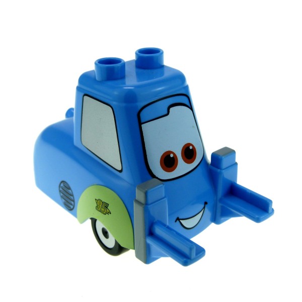 1x Lego Duplo Fahrzeug Disney Pixar Cars Guido blau Auto crs058 95206pb01