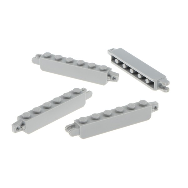 4x Lego Scharnierstein 9 Zähne 1x6x1 neu-hell grau Gelenk Stein vertikal 30388