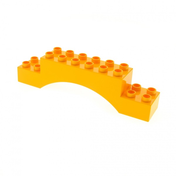1x Lego Duplo Bogenstein 2x10x2 hell orange Mauer Tor Bogen Brücke 6034814 51704