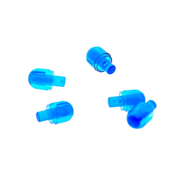 5 x Lego Bionicle Licht Stein Kappe transparent dunkel blau mit Stecker Lampen Auge Set 70008 76049 8019 6860 4497952 58176