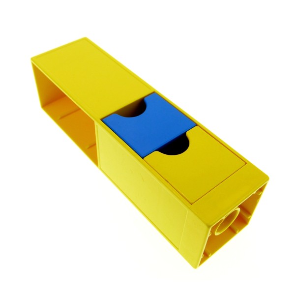 1x Lego Duplo Möbel Regal gelb blau 2x2x6 Schrank Säule Schublade 6471 6462