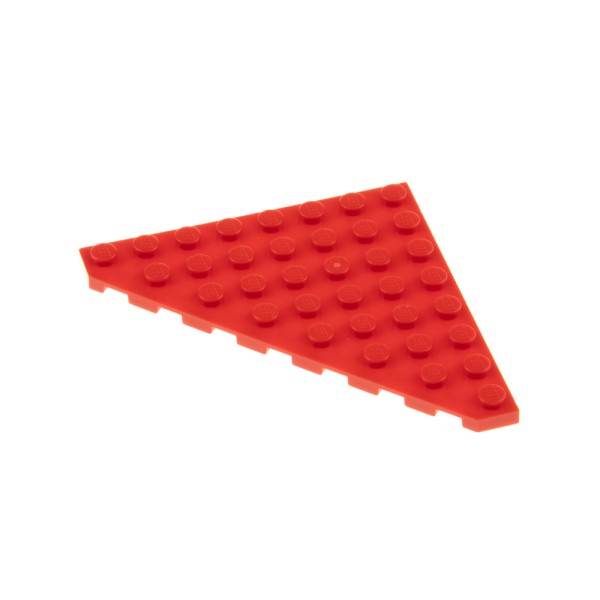 1x Lego Keil Bau Platte 8x8 rot Dreieck Ecke Flügel schräg 4178729 30504