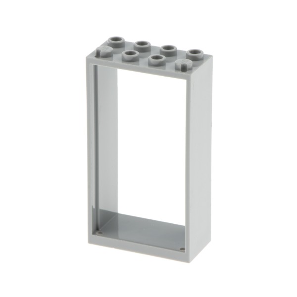 1x Lego Tür Rahmen 2x4x6 neu-hell grau ohne Scheibe Türblatt Haus 6170385 60599