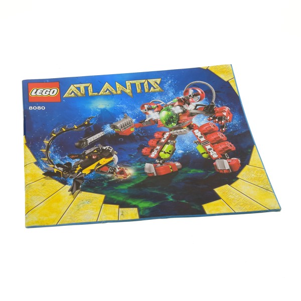 1x Lego Bauanleitung Heft Atlantis Unterwasser Entdecker Forscher 8080