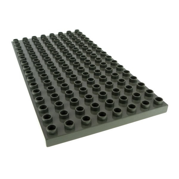 1x Lego Duplo Bau Platte 8x16 alt-dunkel grau Grundplatte 4164493 6490 61310