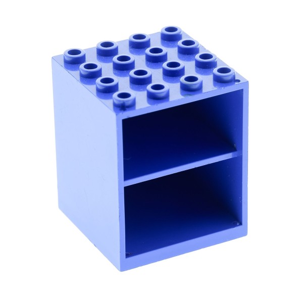 1x Lego Schrank Gehäuse Regal blau 4x4x4 Wohnzimmer Homemaker Set 264 273 837