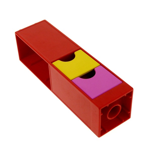 1x Lego Duplo Möbel Regal rot 2x2x6 Schrank Schublade gelb pink Büro 6471 6462