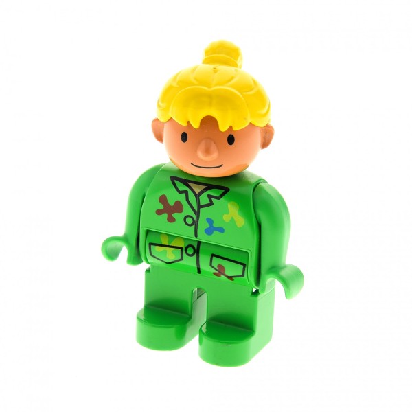 1x Lego Duplo Figur Frau Wendy grün bunt Maler Bob der Baumeister 4555pb021